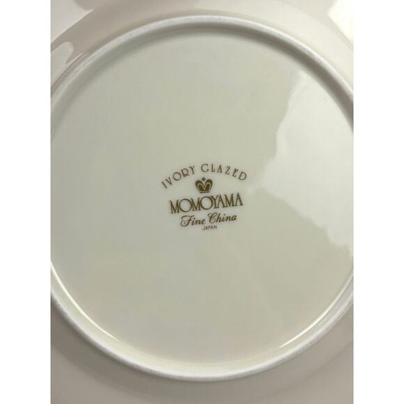 VTG Set Of 4 Momoyama Fine China Ivory Glazed Made in Japan Dessert Plates - Picture 3 of 9